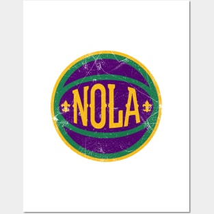 NOLA Retro Ball - White 2 Posters and Art